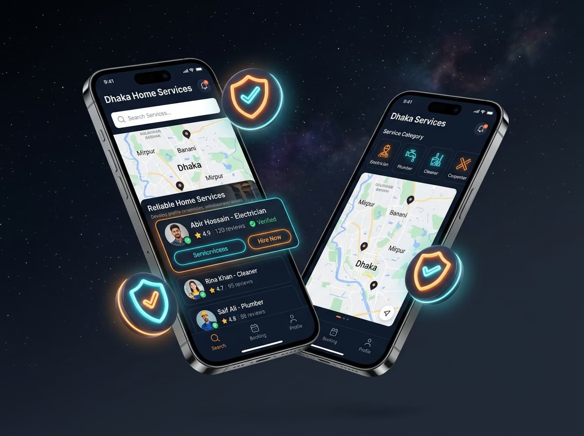 kaajLagbe mobile app on Android